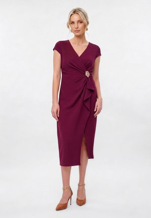 Anna Field, HARDWARE DETAIL MIDI - Cocktailkjole - burgundy