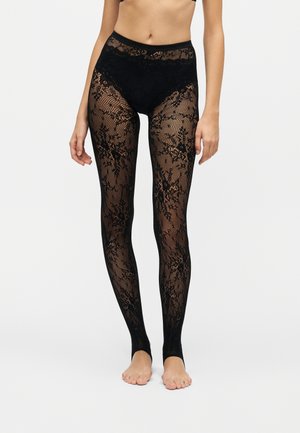 Swedish Stockings, ROSA STIR UP LEGGINGS - Прозрачен клин - black