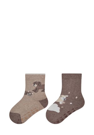 2ER-PACK BAUERNHOF - Socks - beige melange