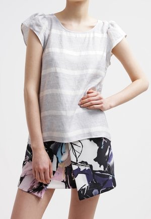 T-shirt basic - mottled light grey