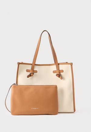MARCELLA - Shopping bag - panna/corda/caramel