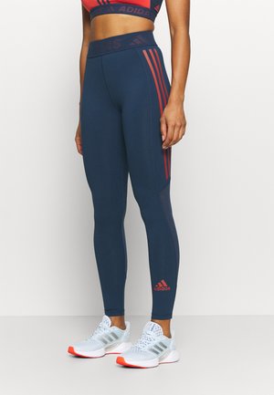 TECHFIT STRIPES LONG - Medias - crew navy/crew red