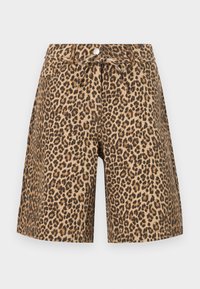 ONLNAOMI STRING BERMUDA SHORTS - Short en jean - toasted coconut/leo