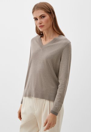 s.Oliver Strickpullover - hellbraun
