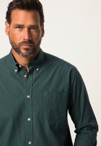 JP1880 LANGARM ALLOVERPRINT BUTTONDOWN-KRAGEN MODERN FIT - Hemd - blue denim