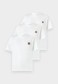 SLHREG AMIN TEE 3 PACK - T-shirt basique - bright white