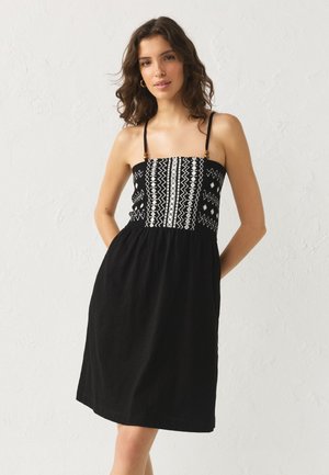 Next, TALL FIT - STRAPPY EMBROIDERED DETAIL  - Hverdagskjole - black mirror detail