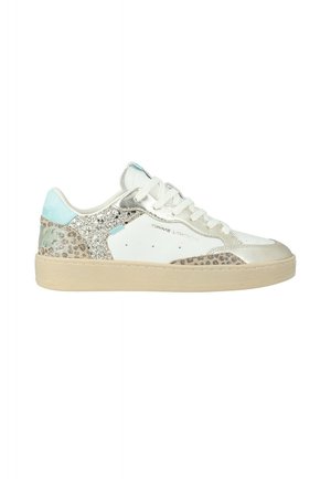 Crime London CHELSEA AQUA LEOPARD IN - Baskets basses - bianco