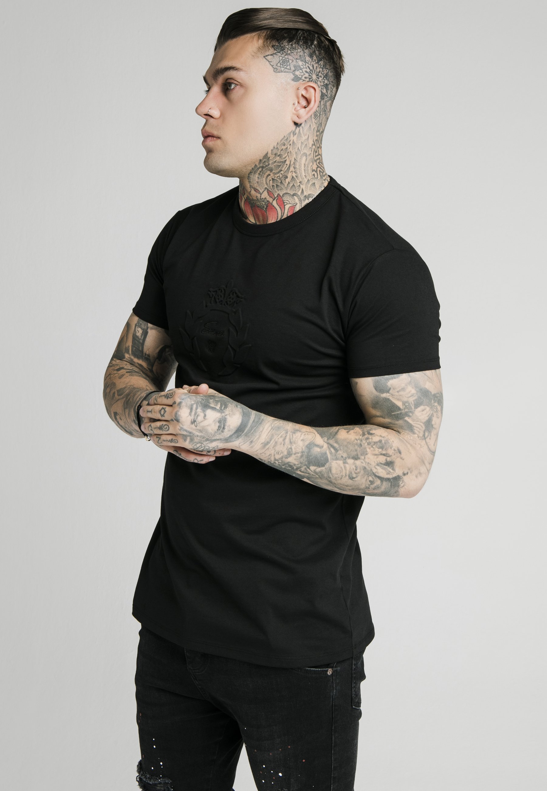 SIKSILK Camiseta básica - black/negro - Zalando.es