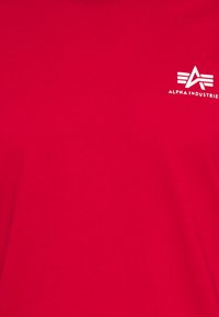 Alpha Industries BACK PRINT HEAVY LS - Langarmshirt - speed red