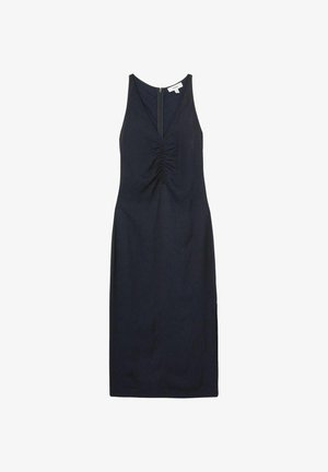 Reiss PARI RUCHED SLEEVELESS MIDI - Freizeitkleid - navy