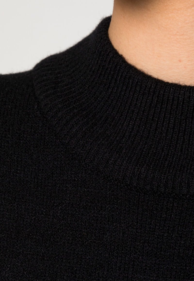 Damen Freizeitkleider | Vila Midikleid Langärmeliges Rundhalsausschnitt Strickkleid black/schwarz - UV51946 Damen Freizeitkleider | Vila Midikleid Langärmeliges Rundhalsausschnitt Strickkleid black/schwarz - UV51946