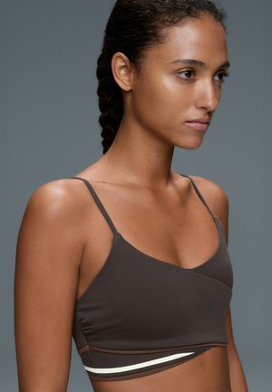 OYSHO, CROSSOVER SPORTS BRA WITH MEDIUM SUPPORT - Brassières de sport à maintien normal - dark grey
