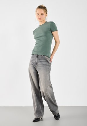 5 PACK - T-shirt basic - egret/simply taupe/light grey/balsam green/black