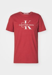 DISRUPTED OUTLINE MONOLOGO TEE UNISEX - Camiseta estampada - garnet