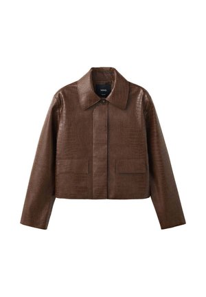 Mango, ADULT - Kunstlederjacke - brown