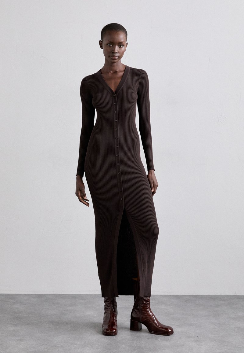STAUD - MAXI SHOKO  - Robe pull - dark brown, Agrandir