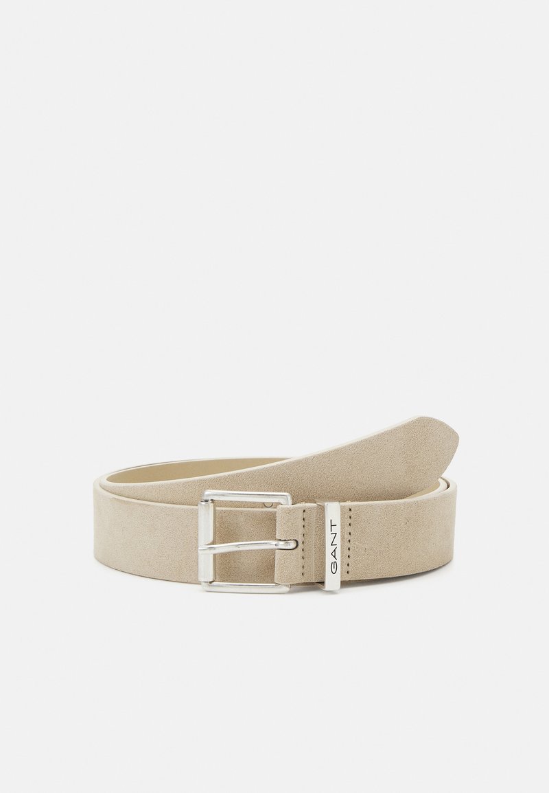 GANT LOGO BELT UNISEX - Josta - concrete beige