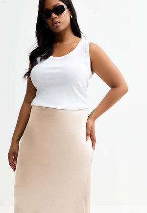 New Look Curves CURVES MIDI - A-line skirt - mink