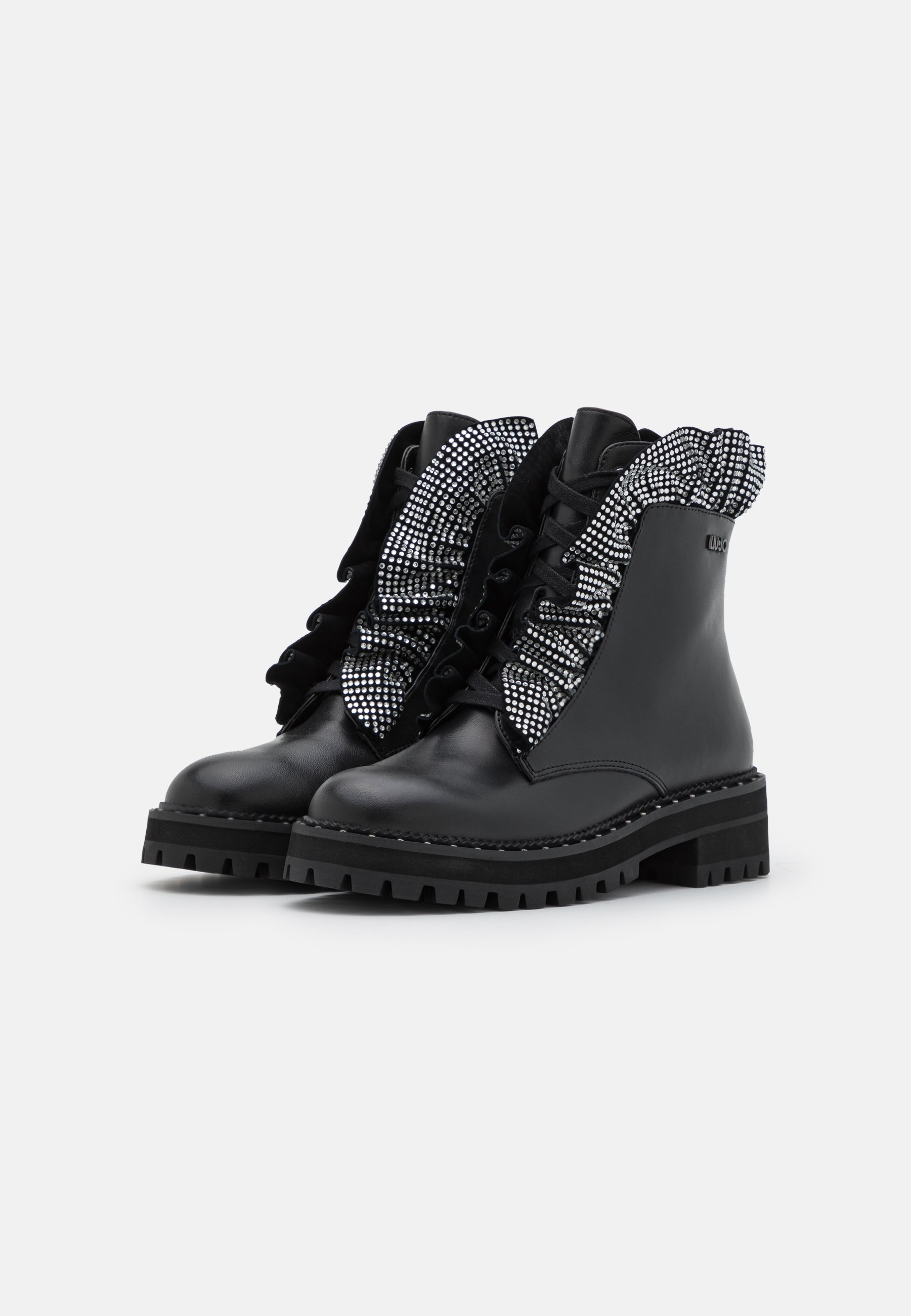 LIU JO Enkellaarsjes met plateauzool - black/zwart - Zalando.nl