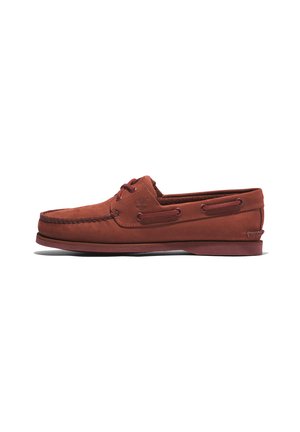 CLASSIC - Boat shoes - dark red nubuck