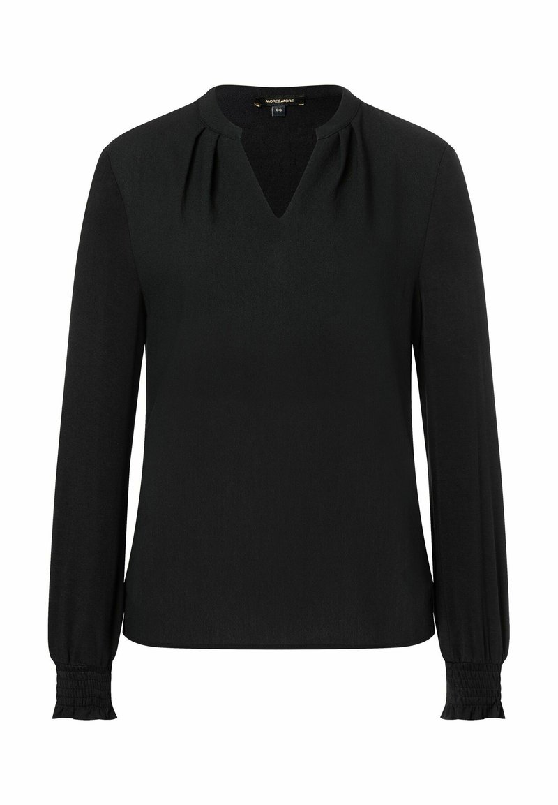More & More Langarmshirt - schwarz