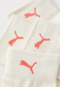 Puma WOMEN QUARTER 4 PACK - Zoknik - coral combo