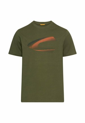 camel active, Print T-shirt - forest green