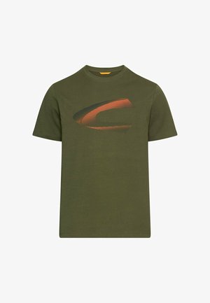 camel active, T-shirts print - forest green