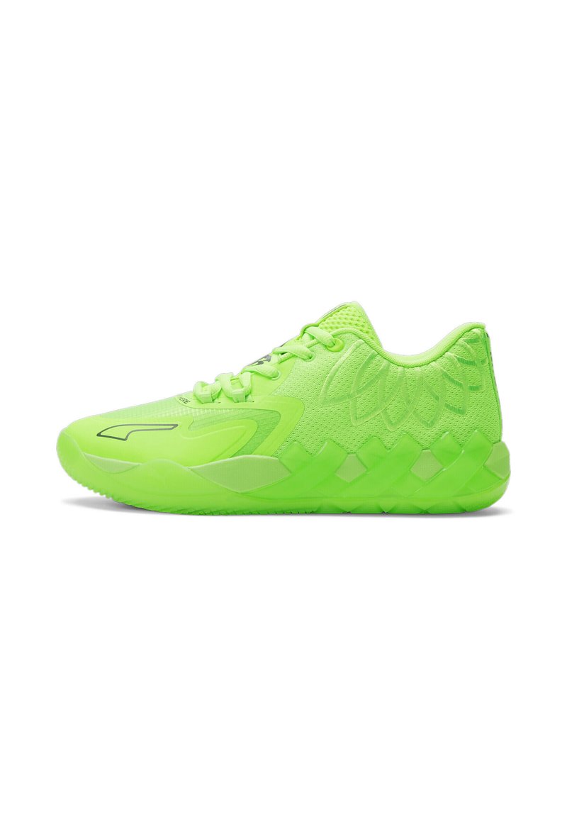 Puma Basketball shoes green gecko castlerock/green Zalando.de