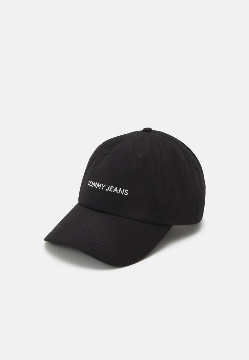 tommy-jeans-linear-logo-lippalakki-black-musta-zalando-fi
