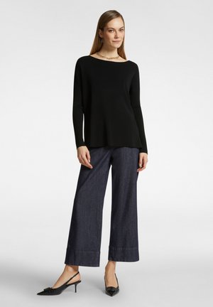 Elena Mirò, BOAT NECK   - Jumper - nero