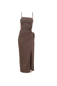 GRACE CUT OUT - Juhlamekko - chocolate brown