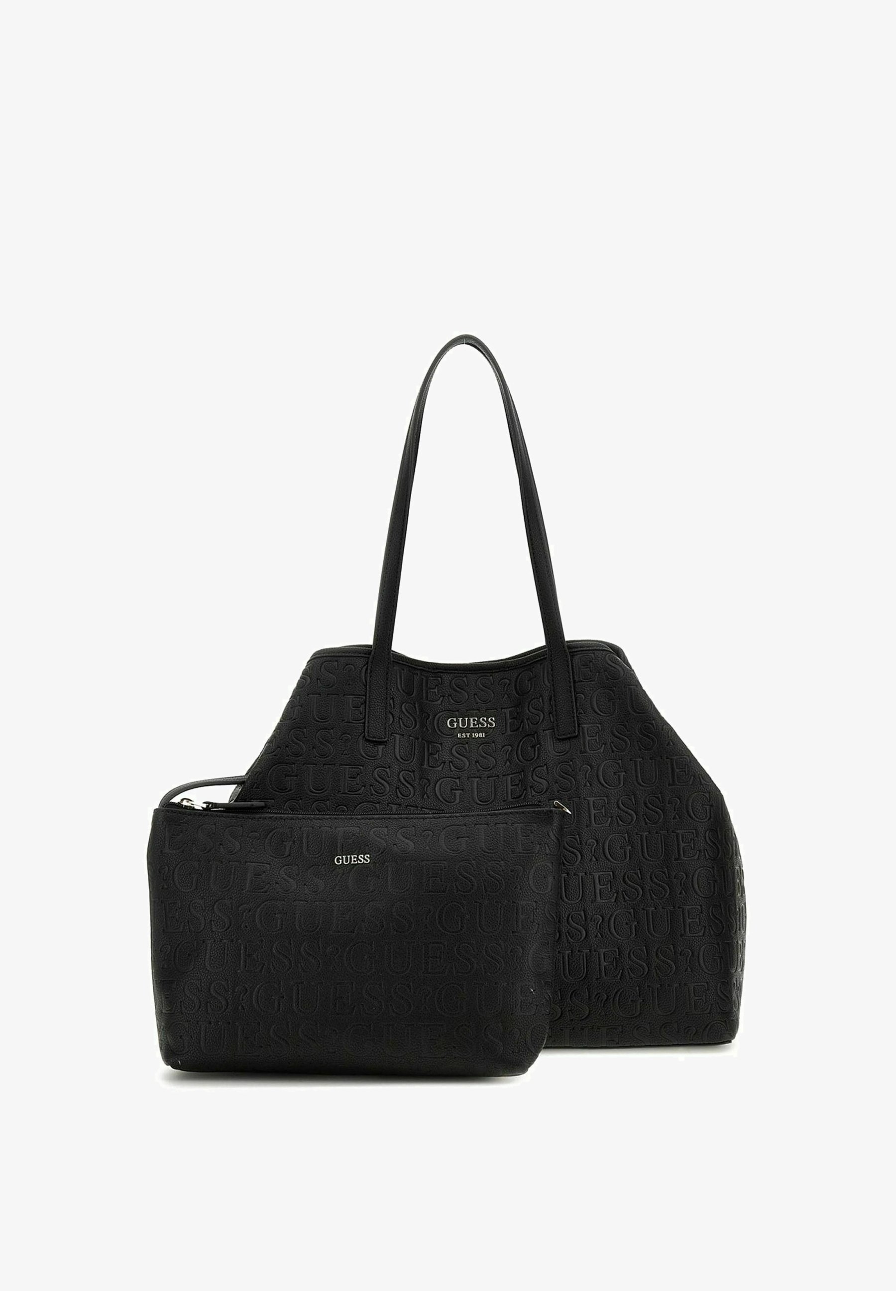 Guess Vikky Tote Shopper Vikky Guess Vikky Tote Coal Logo The