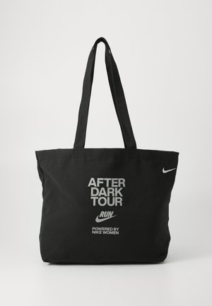 TOTE UNISEX - Geantă de pânză - black/silver-coloured