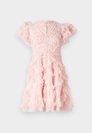 Needle & Thread AURELIE V NECK MICRO MINI DRESS - Gallakjole - light pink