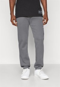 Champion ICONS TONAL CUFF LARGE LOGO - Joggebukse - foggy