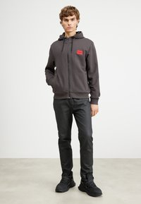 HUGO DAPLE - Felpa con zip - dark grey