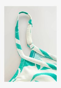 Selezionato, teal ecru floral print