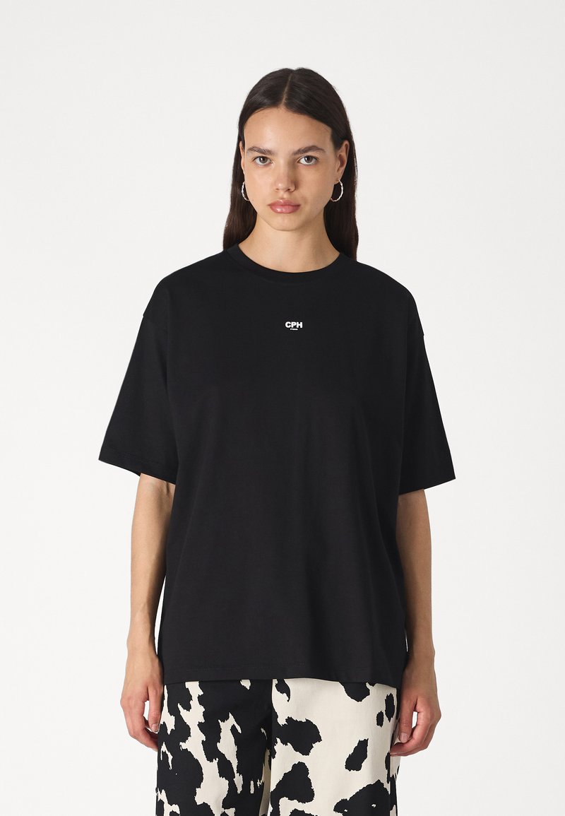 JJXX JXALVA LOOSE PRINT TEE - Jednoduché tričko - black