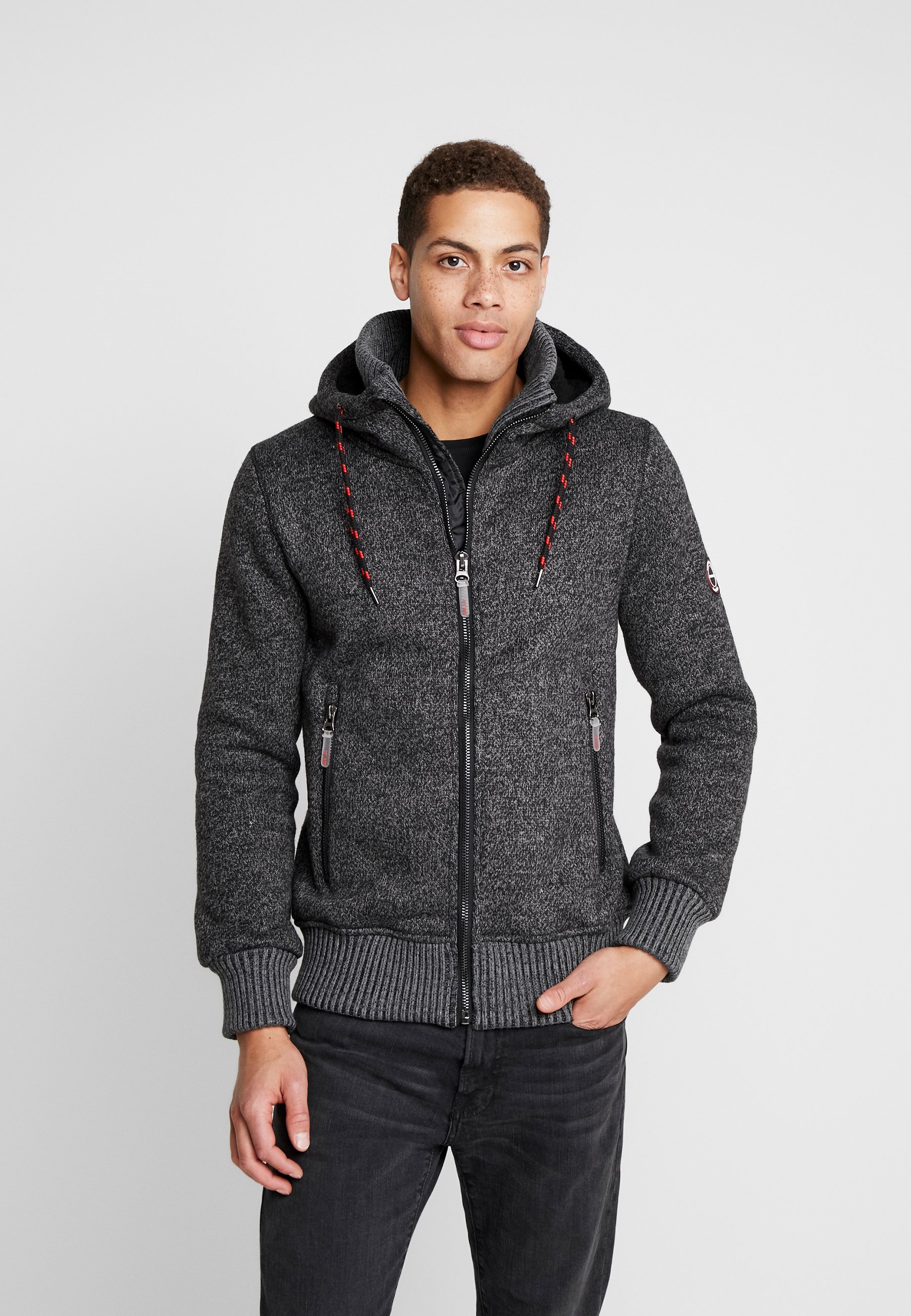 INDICODE JEANS CAXTON Sweatjacke charcoal mix Zalando.at INDICODE JEANS CAXTON Sweatjacke charcoal mix Zalando.at