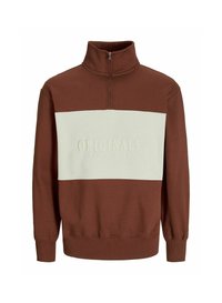 COLOUR BLOCKING - Sweater - brown
