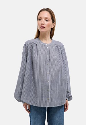 MANCHES LONGUES RAYÉE - Blouse - marine