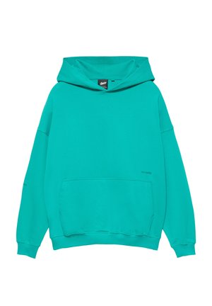 PULL&BEAR, BOXY STWD - HOODIE - Hoodie - turquoise