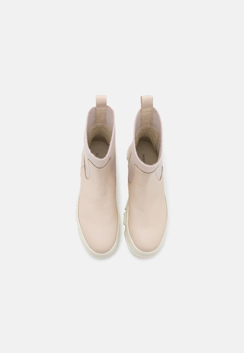 Damen Ankle Boots | Noclaim Plateaustiefelette beige - ZP90612 Damen Ankle Boots | Noclaim Plateaustiefelette beige - ZP90612