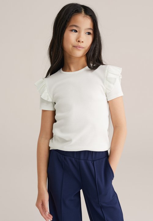 WE Fashion Tricou basic - white