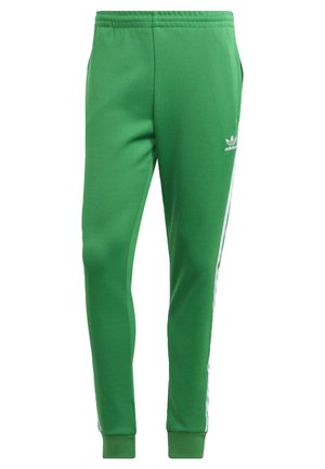 adidas Originals ADICOLOR CLASSICS SUPERSTAR TRACK PANTS - Træningsbukser - green   white