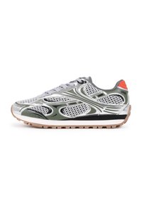 Bronx TRO NIC Baskets basses khaki silver/argenté