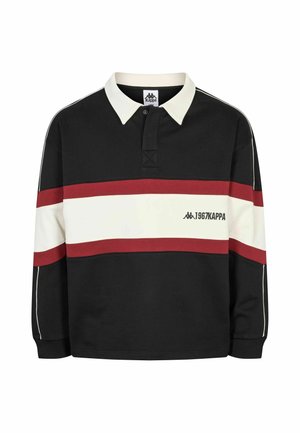 Kappa, AUTHENTIC ORSEN POLO - Poloshirt - black-white-red winery