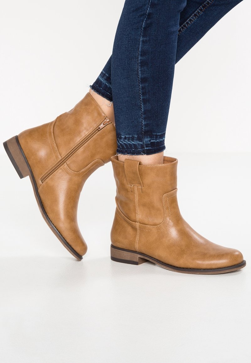 Anna Field Botines - cognac